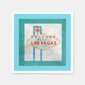 Retro Vegas Sign Grunge Style Serviette (Vorderseite)