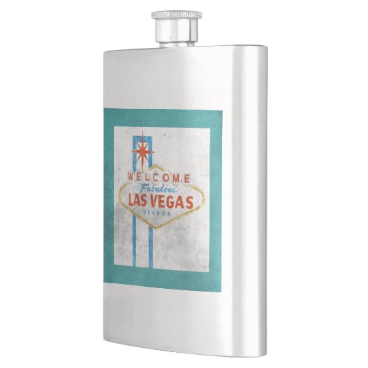 Retro Vegas Signiergrunge Flachmann (Links)