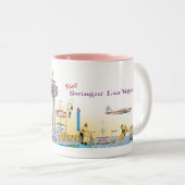 Retro Vegas-Tasse Zweifarbige Tasse (VorderseiteRechts)