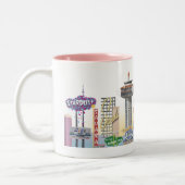 Retro Vegas-Tasse Zweifarbige Tasse (Links)