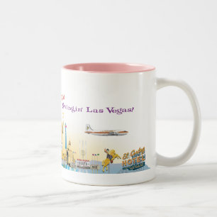 Retro Vegas-Tasse Zweifarbige Tasse