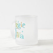 Retro Veggie-Diva Mattglastasse (Vorderseite Links)