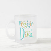 Retro Veggie-Diva Mattglastasse (Links)