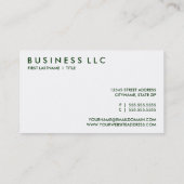 Retro VEGGIES Visitenkarte (Rückseite)