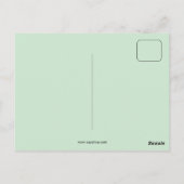 Retro Vektorart Nouveau Babel Jan Toorop Stil Postkarte (Rückseite)