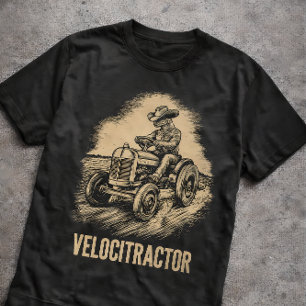 Retro-Velocitractor-Landwirtschaftstraktor Retro L T-Shirt