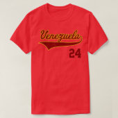 Retro Venezuela Baseball Vinotto Beisbol 24 T-Shirt (Design vorne)