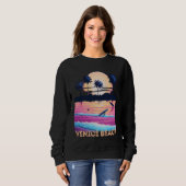 Retro Venice Beach California Souvenir Surf Sweatshirt (Vorne ganz)