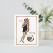 Retro Venus Postkarte (Stehend Vorderseite)