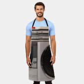 Retro veraltete tragbare Stereo-Radio-Reco Schürze (Getragen)