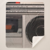 Retro veraltete tragbare Stereo-Radio-Reco Sherpadecke (Vorderseite)