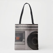 Retro veraltete tragbare Stereo-Radio-Reco Tasche (Vorderseite)