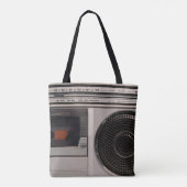 Retro veraltete tragbare Stereo-Radio-Reco Tasche (Rückseite)