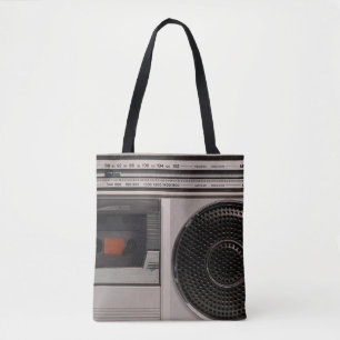 Retro veraltetes tragbares Stereo-Radio-Kassettenr Tasche