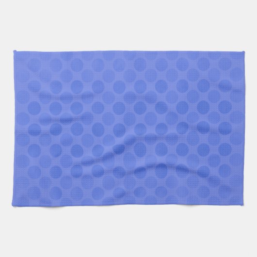 Retro verblasste blaue Kreise Muster Geschirrtuch (Horizontal)