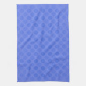Retro verblasste blaue Kreise Muster Geschirrtuch (Vertikal)