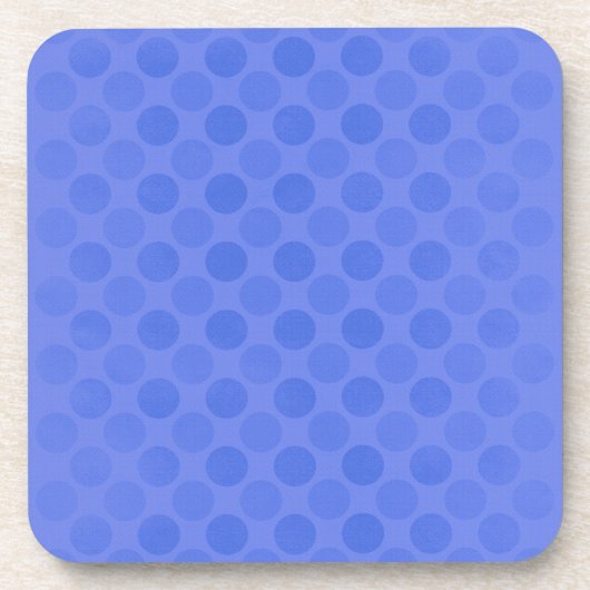 Retro verblasste blaue Kreise Muster Getränkeuntersetzer (Vorderseite)