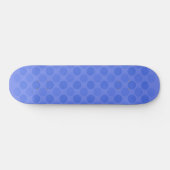 Retro verblasste blaue Kreise Muster Skateboard (Horizontal)