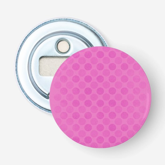 Retro verblasste rosa Kreismuster Flaschenöffner (Vorderseite)