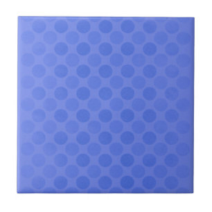 Retro verblasstes Blau-Kreis-Muster Fliese
