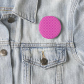Retro verblasstes rosa Kreismuster Button (Beispiel)