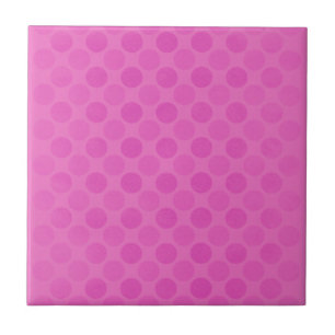 Retro verblasstes rosa Kreismuster Fliese