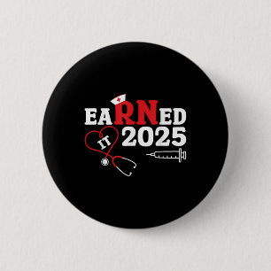 Retro verdient es 2025 Krankenpflege Schule Gradua Button