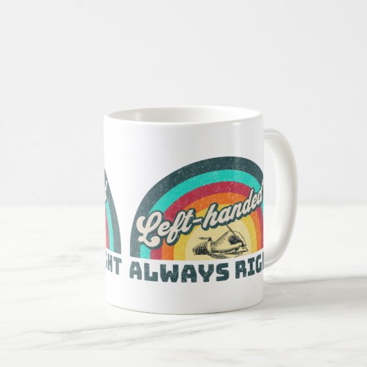 Retro Verlassen, immer richtig Kaffeetasse (VorderseiteRechts)