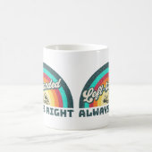 Retro Verlassen, immer richtig Kaffeetasse (Mittel)