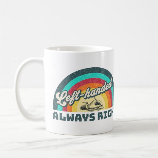 Retro Verlassen, immer richtig Kaffeetasse (Links)