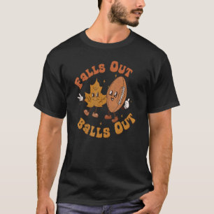 Retro verliert Balls aus Herbst Verlierer Fußball  T-Shirt