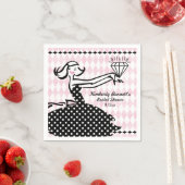 Retro Verlobt II Serviette (Beispiel)