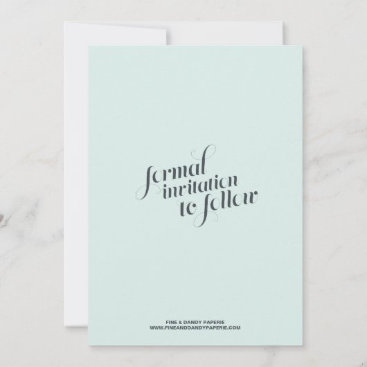 RETRO VERLOBUNG | Ankündigung Datum freihalten (Rückseite)