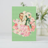 Retro Verlobung Dinner der 50er Jahre Einladung (Stehend Vorderseite)