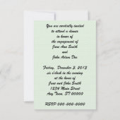 Retro Verlobung Dinner der 50er Jahre Einladung (Rückseite)