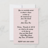 Retro Verlobung Dinner V2 der 50er Jahre Einladung (Rückseite)