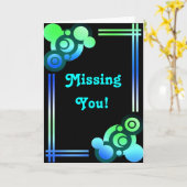 Retro vermisstes kardieren Sie Karte (Gelbe Blume)