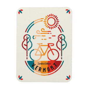 Retro Vermont Bike Tour Magnet