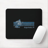 Retro Vermont Distressed Sugarbush Skiing Tee  Mousepad (Mit Mouse)