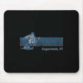Retro Vermont Distressed Sugarbush Skiing Tee  Mousepad (Vorne)