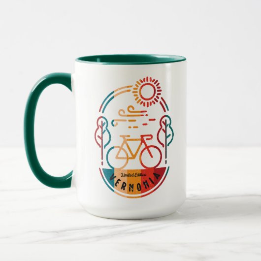 Retro Vernonia Radweg. Tasse (Links)