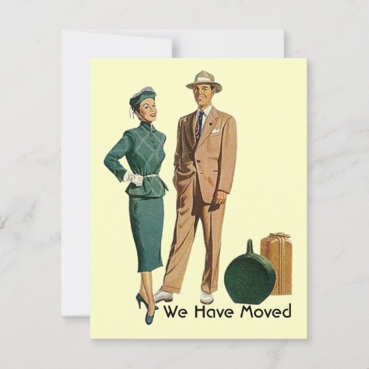 Retro verpackt Wir haben die Ankündigung "Bewegung (Vorderseite)