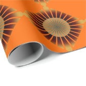 Retro-Verpackungspapier im Stil der 70 Geschenkpapier (Rolleneckpunkt)