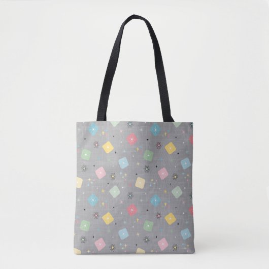 Retro-verschachtelte Atomstars Tasche (Vorderseite)