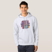 Retro-Verschwörungstheorie Hoodie (Vorne ganz)