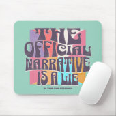 Retro-Verschwörungstheorie Mousepad (Mit Mouse)