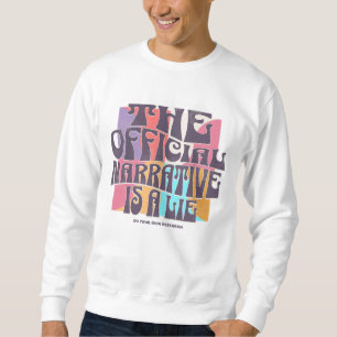 Retro-Verschwörungstheorie Sweatshirt