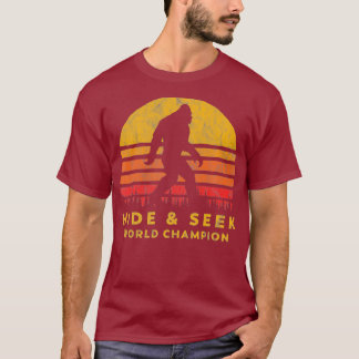 Retro versteckt Welt Champ Bigfoot Sun T-Shirt