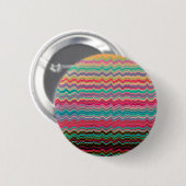 Retro verzerrtes Linienmuster Button (Vorne & Hinten)