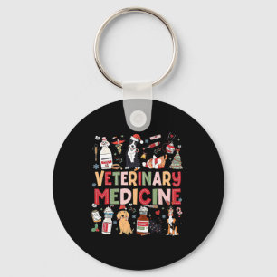 Retro Veterinary Medicine Vet Tech Cat Dog Lover C Schlüsselanhänger